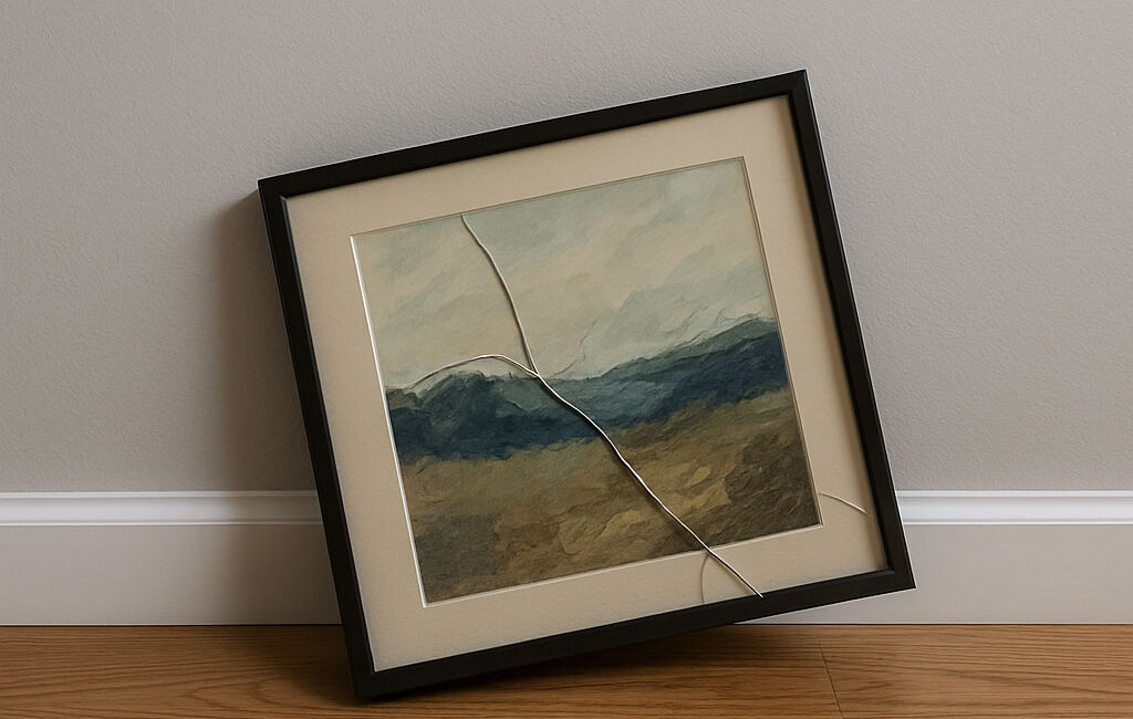 broken painting