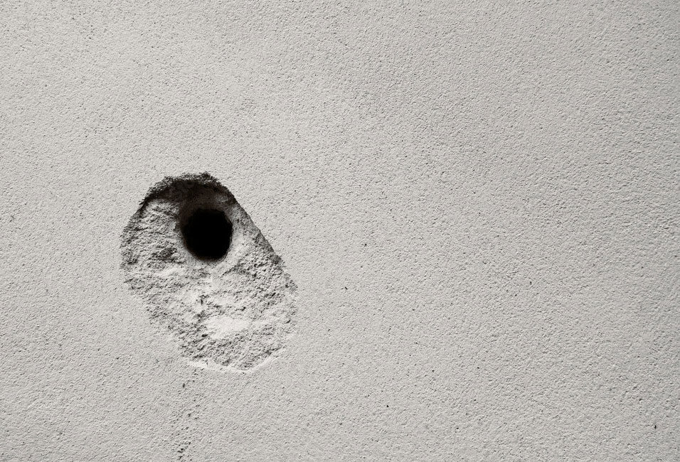 Drilled wall
