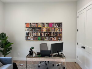 Hanging a heavy print (about 50 lbs) in the home office.